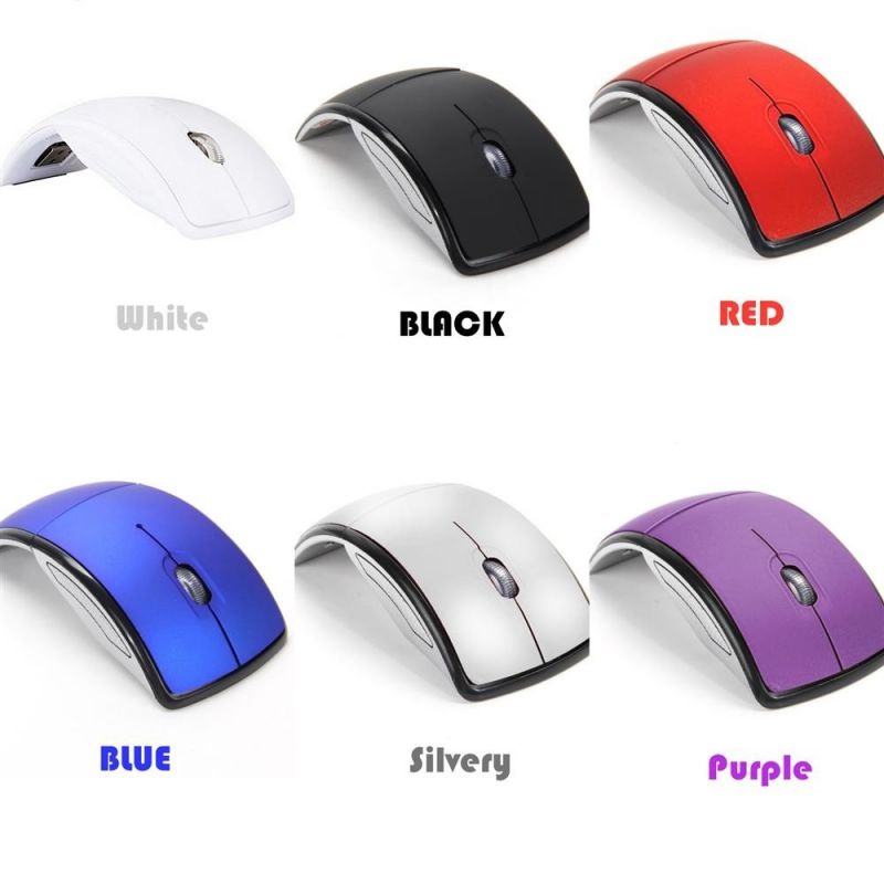 Wireless Mouse 2.4G Mouse Foldable Optical Mice USB Receiver for Laptop PC Computer Desktop Office