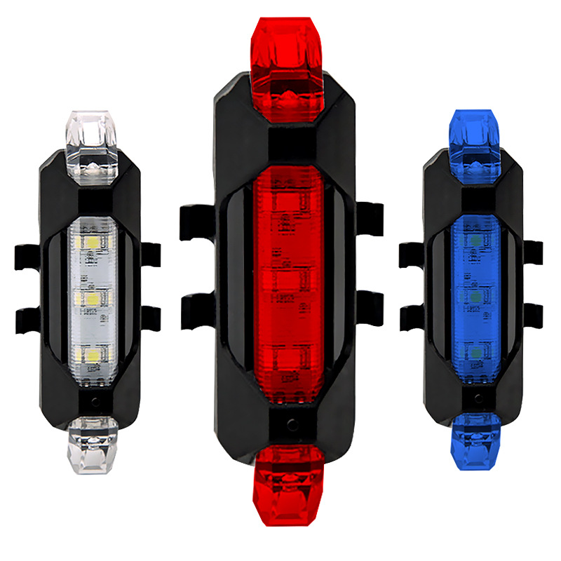 3PCS Bike Bicycle light Rechargeable LED Taillight USB Cycling light Portable Flash Light