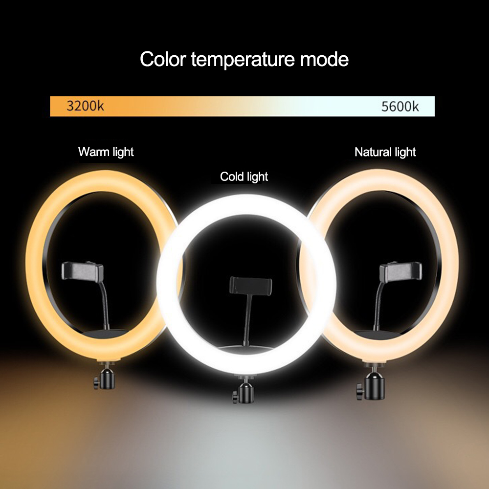 RGB LED Ring Light Photography Fill Light Dimmable RGB Selfie LED Ring Light Remote For Photo Video