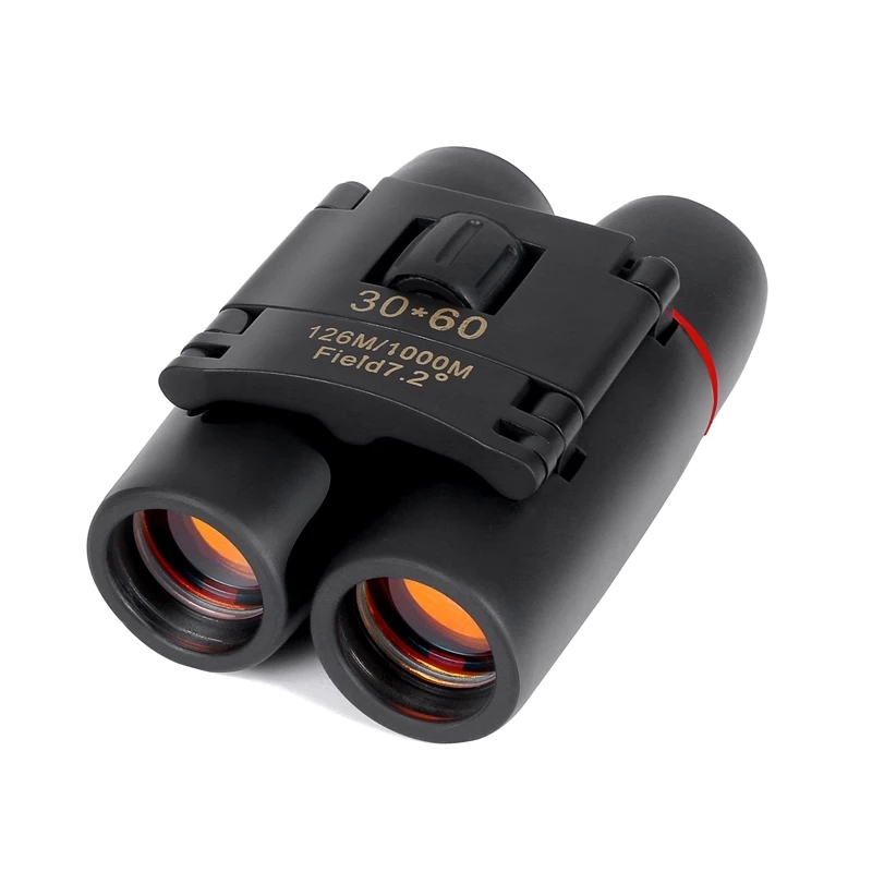 Zoom Telescope 30x60 Folding Binoculars with Low Light Night Vision for Outdoor Travelling 1000m