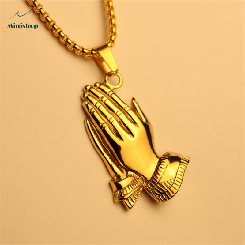 Men&apos;s Necklace Fashion New Hip Hop stainless steel Necklace T-shirt Collocation Jewelry Gift