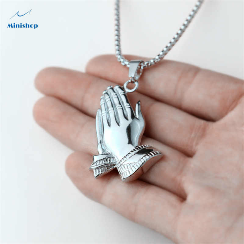 Men&apos;s Necklace Fashion New Hip Hop stainless steel Necklace T-shirt Collocation Jewelry Gift