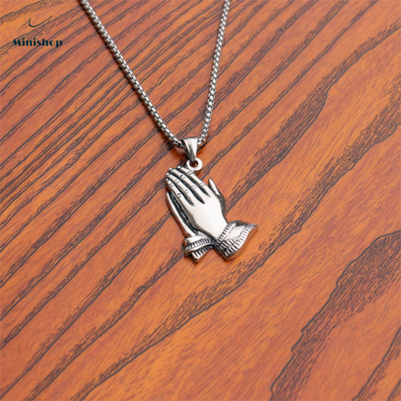 Men&apos;s Necklace Fashion New Hip Hop stainless steel Necklace T-shirt Collocation Jewelry Gift