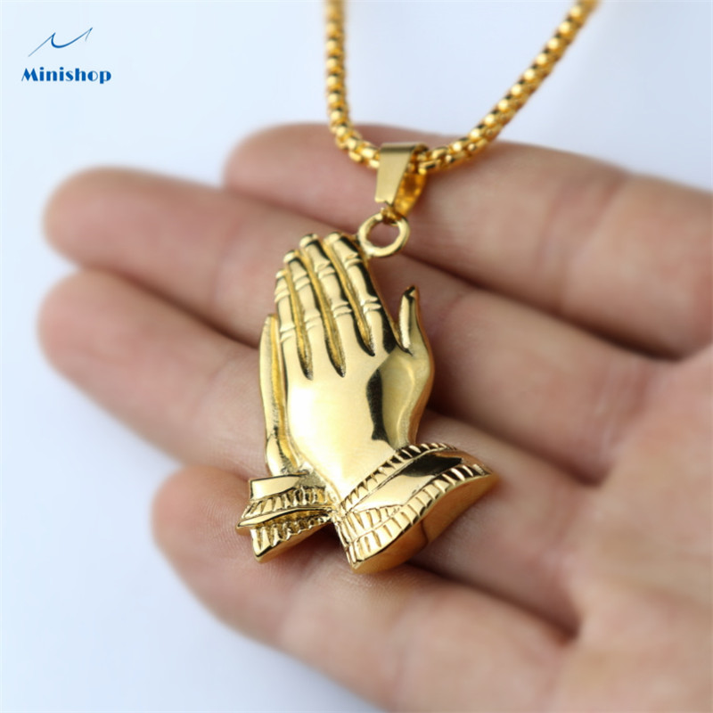 Men&apos;s Necklace Fashion New Hip Hop stainless steel Necklace T-shirt Collocation Jewelry Gift