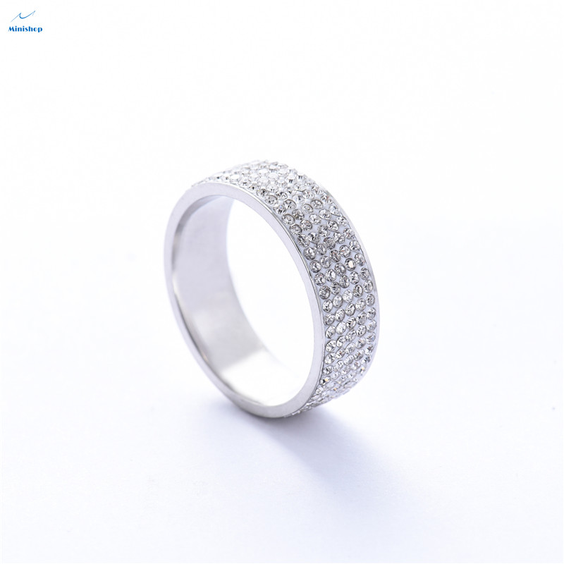 Men and Women's Ring Hot - selling Fashion Ring 5 Row Diamond Ring  Engagement Ring Jewelry Gift
