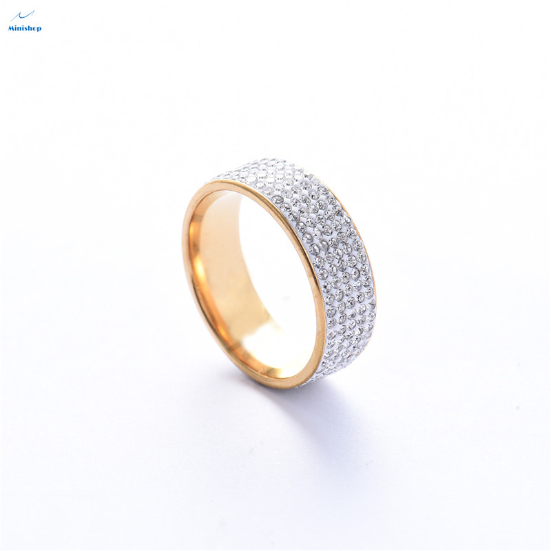 Men and Women's Ring Hot - selling Fashion Ring 5 Row Diamond Ring  Engagement Ring Jewelry Gift
