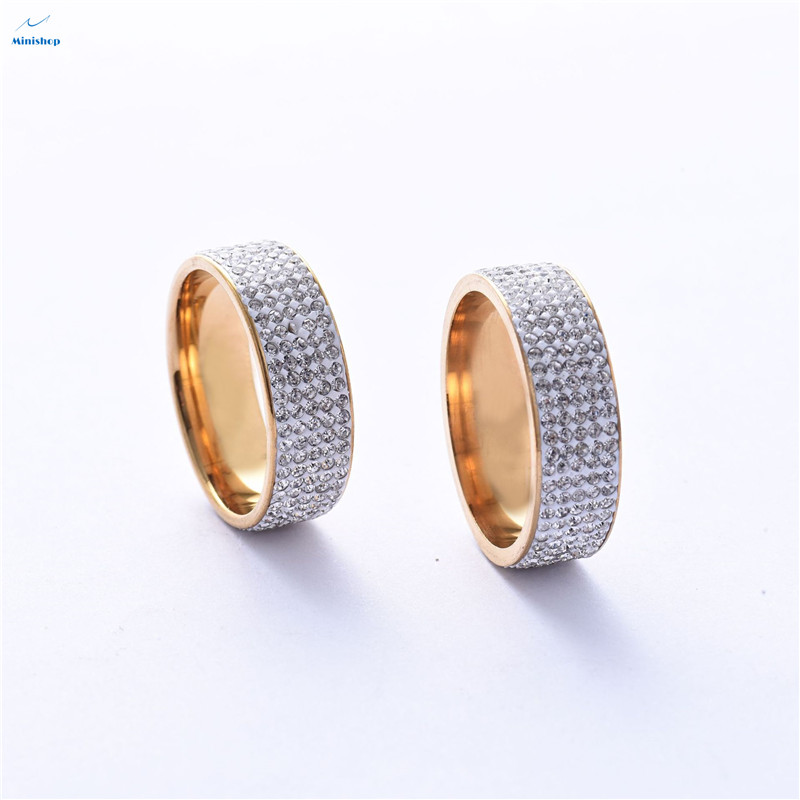 Men and Women's Ring Hot - selling Fashion Ring 5 Row Diamond Ring  Engagement Ring Jewelry Gift