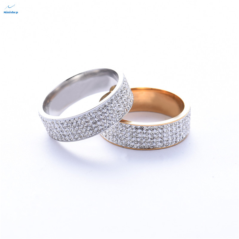 Men and Women's Ring Hot - selling Fashion Ring 5 Row Diamond Ring  Engagement Ring Jewelry Gift