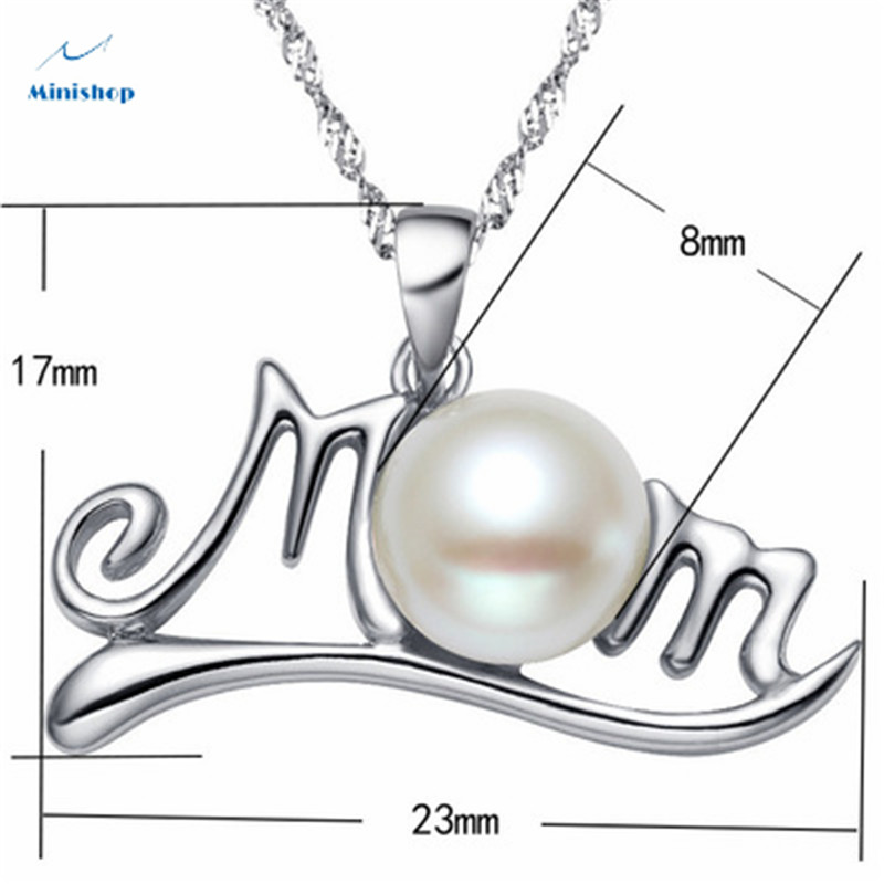 Women&apos;s Necklace Mom Pearl Necklace New Style Mother&apos;s Birthday Gift Dress Accessories Jewelry Gift