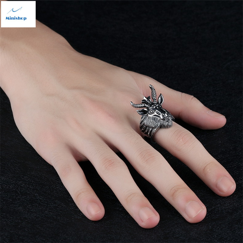 Men's Ring Hip Pop Style Hipster Punk Retro New Fashion Ring T-shirt Accessories Jewelry Gift