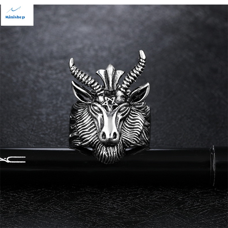 Men's Ring Hip Pop Style Hipster Punk Retro New Fashion Ring T-shirt Accessories Jewelry Gift