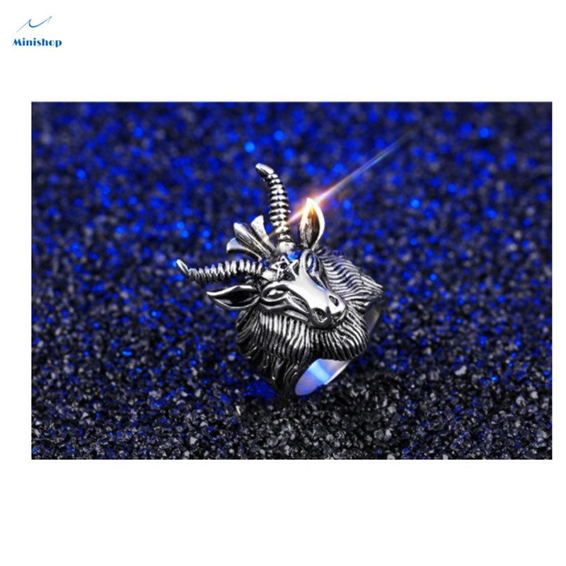 Men's Ring Hip Pop Style Hipster Punk Retro New Fashion Ring T-shirt Accessories Jewelry Gift