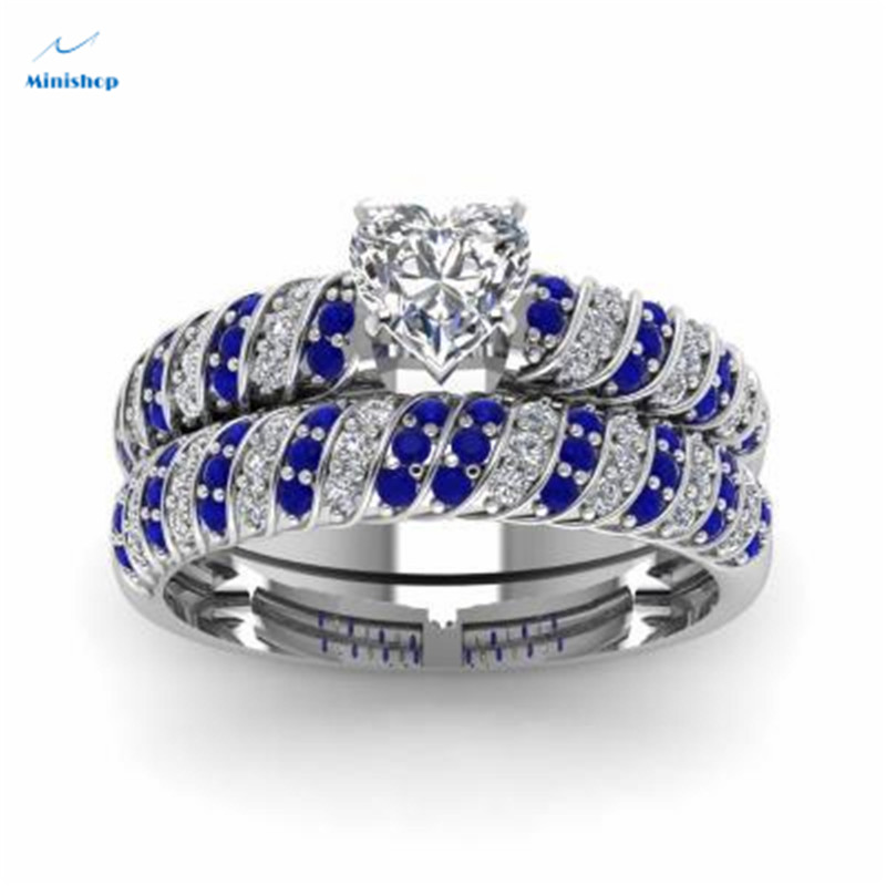 New Women's Ring Twist Thread Peach Heart Diamond Diamond Couples Popular Ring Dress Jewelry