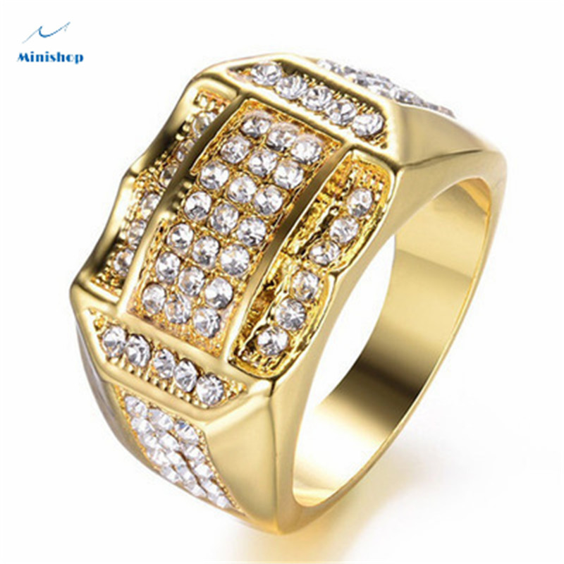 Men Vintage Fashion Diamond Ring Watches Suits Accessories Jewelry Gift