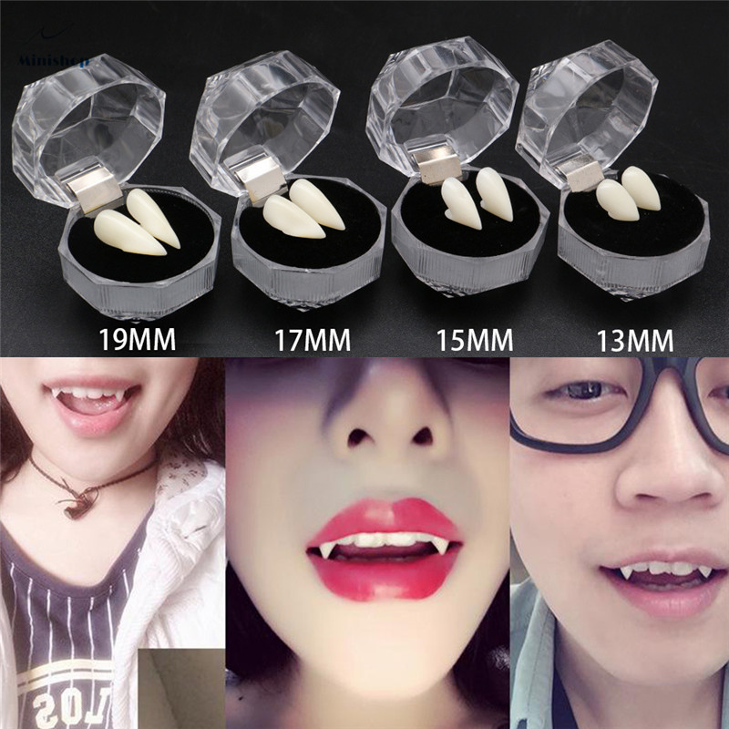 Men and Women Halloween Vampire Dentures Zombie Dentures Tweezers Tiger Tooth Braces Teeth Grillz