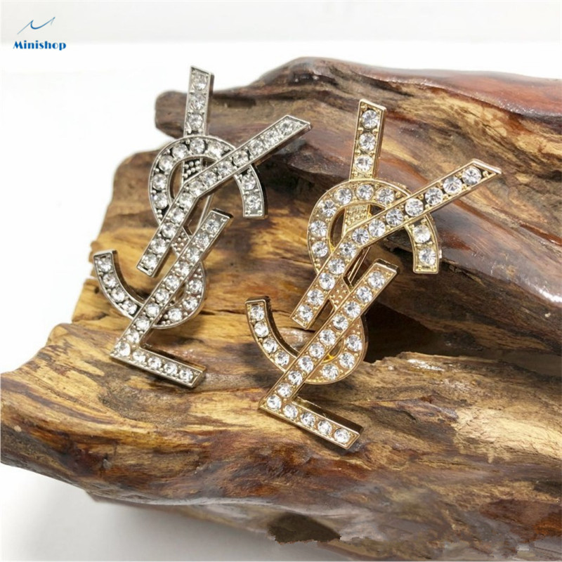 Women Fashion Brooch English Latter  Brooch Lady Dress Accessories Jewelry