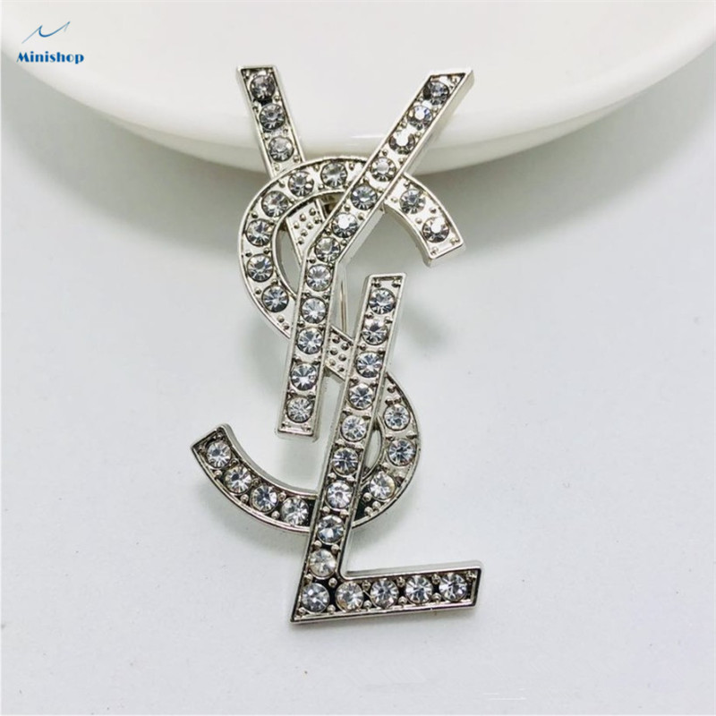 Women Fashion Brooch English Latter  Brooch Lady Dress Accessories Jewelry
