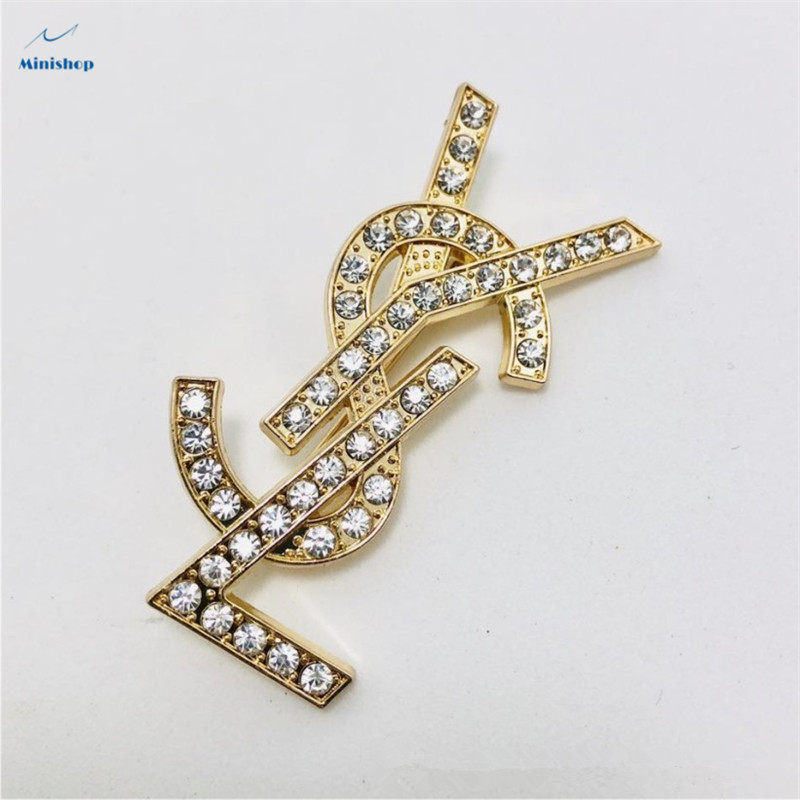 Women Fashion Brooch English Latter  Brooch Lady Dress Accessories Jewelry