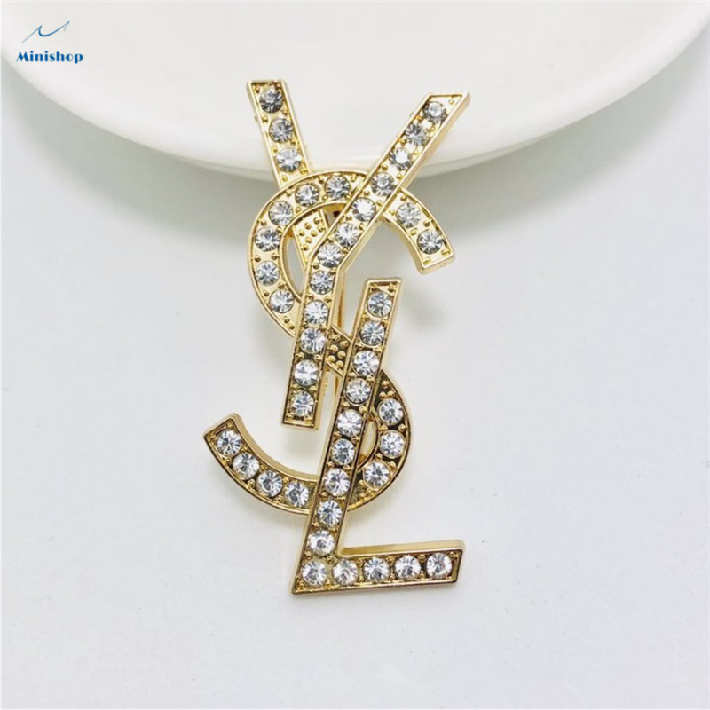 Women Fashion Brooch English Latter  Brooch Lady Dress Accessories Jewelry