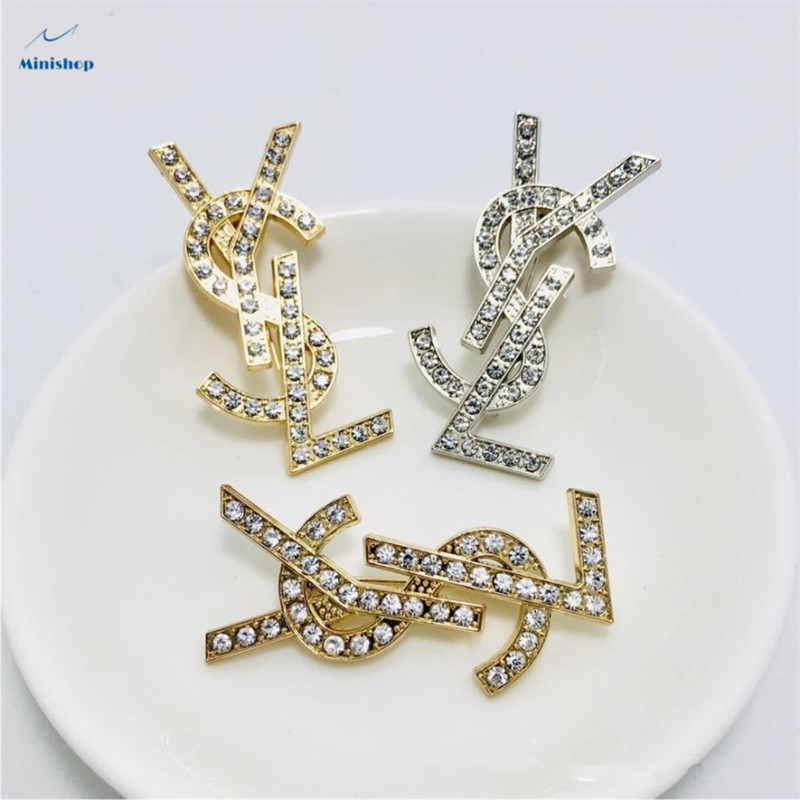 Women Fashion Brooch English Latter  Brooch Lady Dress Accessories Jewelry