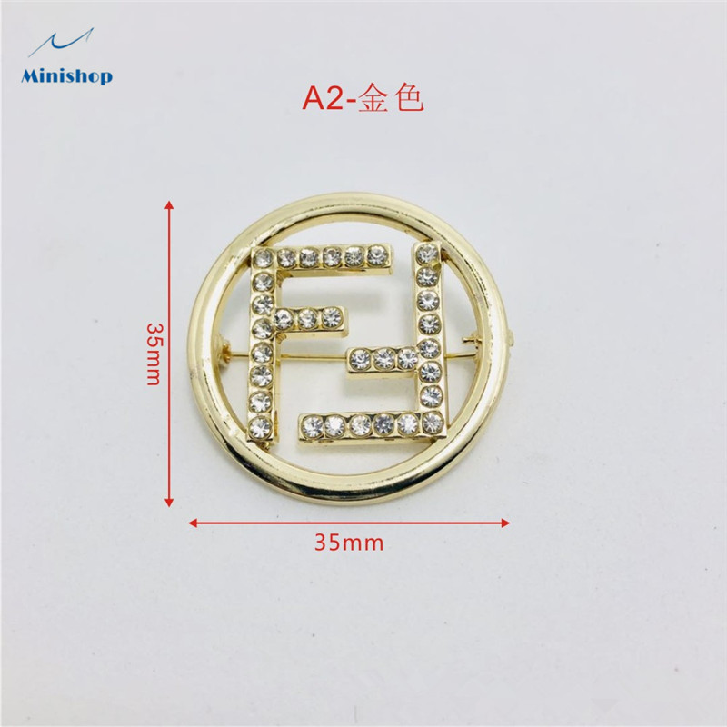 Women Fashion Brooch English Latter Brooch Lady Dress Accessories Jewelry