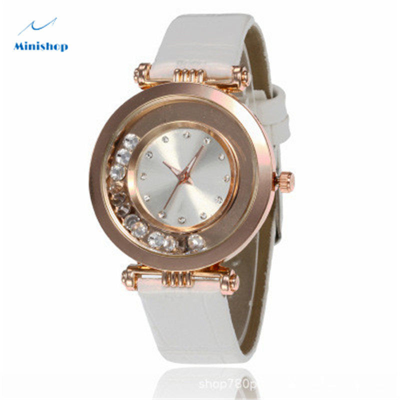 Women Damond Watch Rhinestone Ball Lady Casual Fashion Belt Quartz Watch Dress Accessories Jewelry