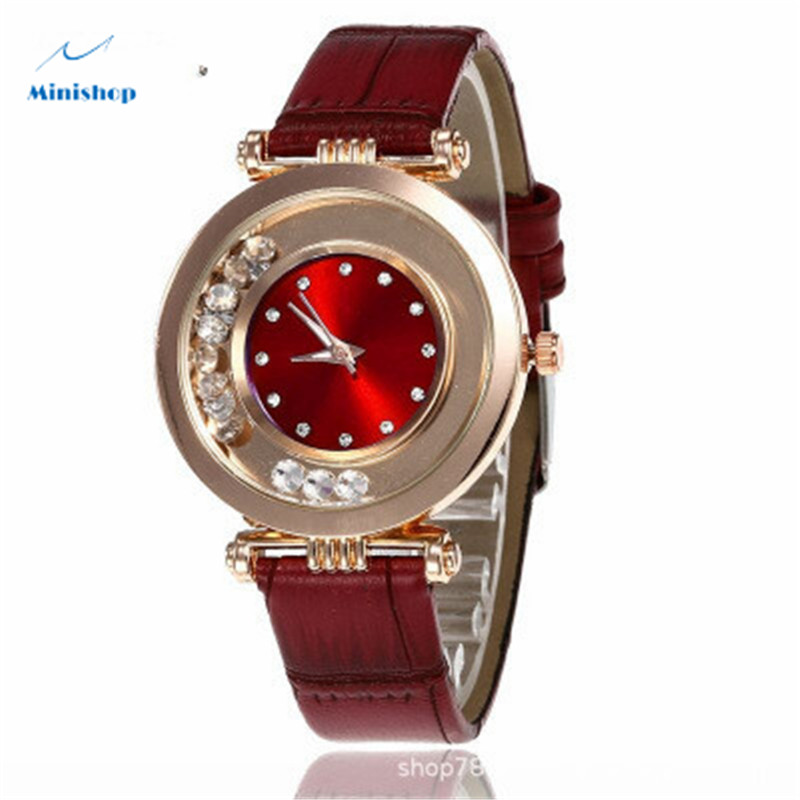 Women Damond Watch Rhinestone Ball Lady Casual Fashion Belt Quartz Watch Dress Accessories Jewelry