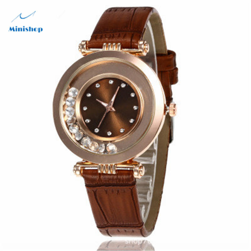 Women Damond Watch Rhinestone Ball Lady Casual Fashion Belt Quartz Watch Dress Accessories Jewelry
