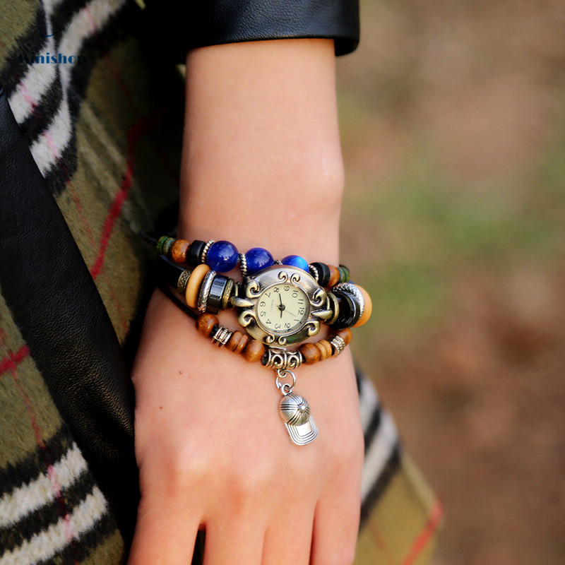 Women's  Watch Fashion Retro Leather Bracelet Watch Korean Personality trend Watch Accessories