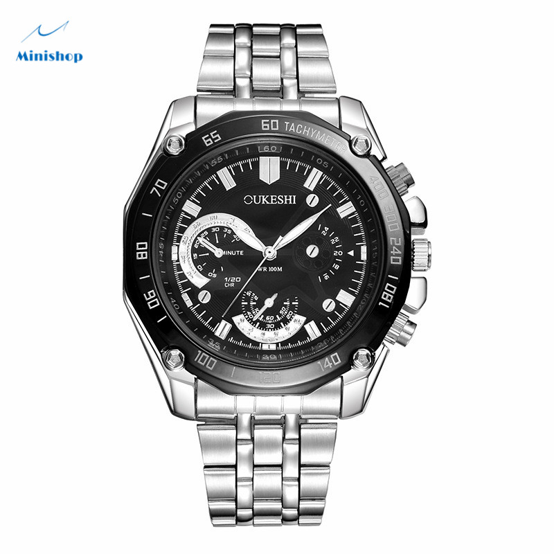Men's Watches Waterproof Quartz Stainless Steel Belt watch Business High Grade Six Needle Watches