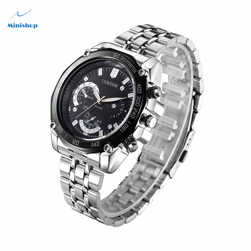 Men's Watches Waterproof Quartz Stainless Steel Belt watch Business High Grade Six Needle Watches