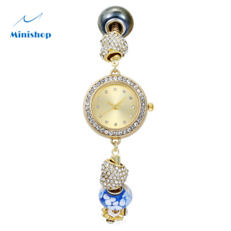 Women's Watch Vintage Lady Bracelet Watch Diamond Temperament Versatile Dress Accessories