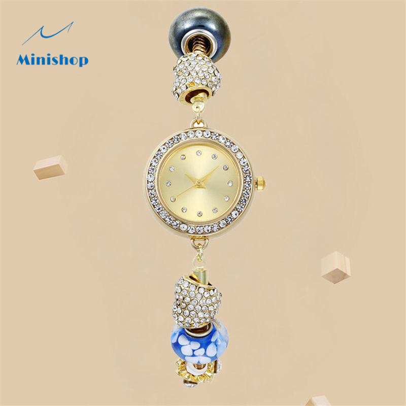 Women's Watch Vintage Lady Bracelet Watch Diamond Temperament Versatile Dress Accessories