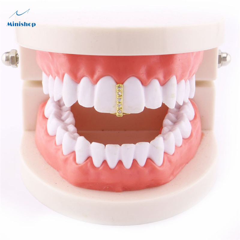 Women and Men Fashion Electroplated Gold Hip-hop Tooth Braces Christmas Party  Decorations Grillz