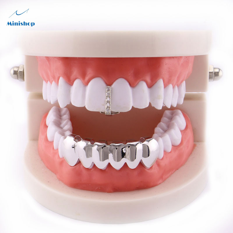 Women and Men Fashion Electroplated Gold Hip-hop Tooth Braces Christmas Party  Decorations Grillz