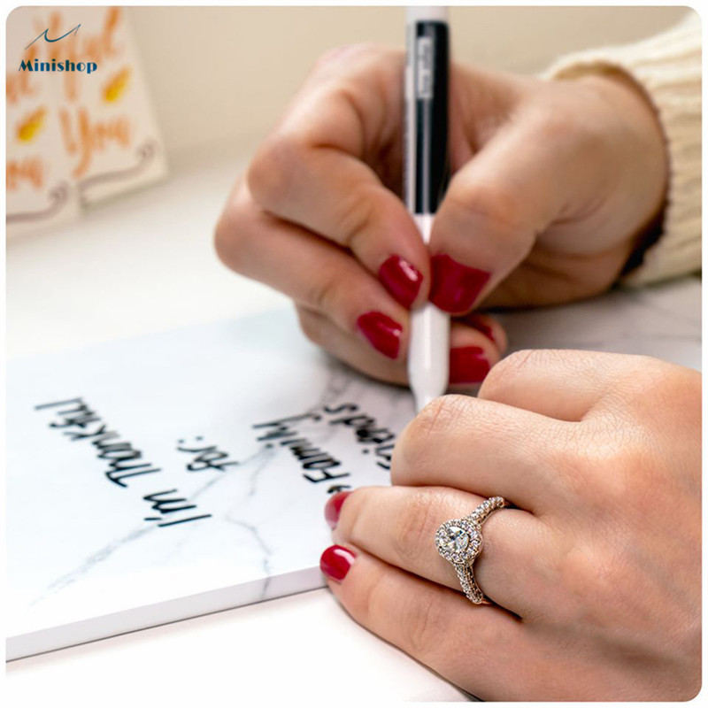 Women Classic Miniature Zirconium Oval Ring Lady Wedding Ring Proposal Engagement Ring