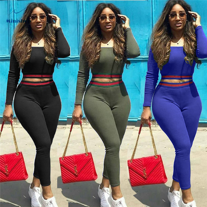 Fall Winter Women Swear Suit Fashion Solid Color Hot Style Casual Sports Two-piece Suit