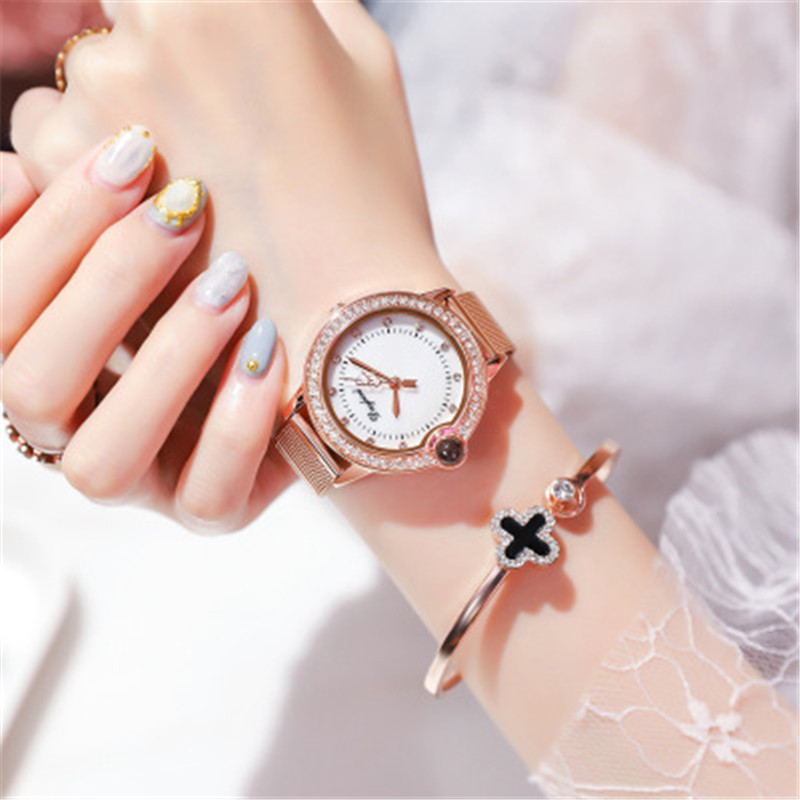 Women Fashion 100 Language I Love you project Watch 3ATM Waterproof  Quartz Watch Luxury Gift Watch