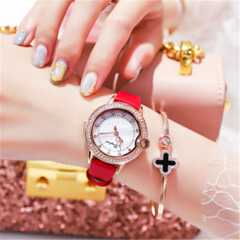 Women Fashion 100 Language I Love you project Watch 3ATM Waterproof  Quartz Watch Luxury Gift Watch