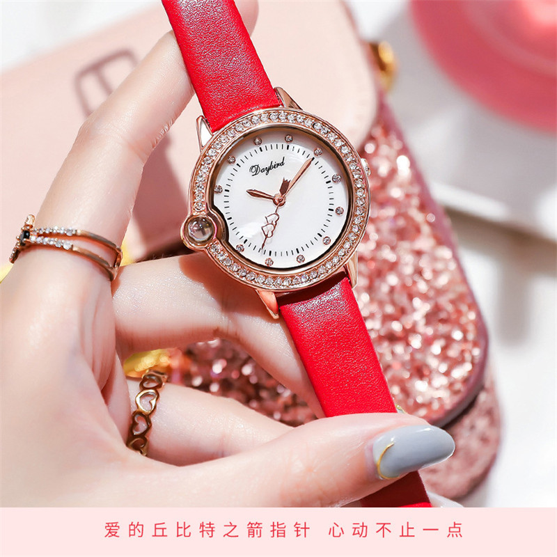 Women Fashion 100 Language I Love you project Watch 3ATM Waterproof  Quartz Watch Luxury Gift Watch