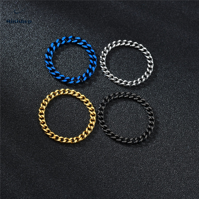 Women New Fashion Chain Ring INS Metal Folding Jewelry Birthday Gift Gold Soft No Faded Steel Ring