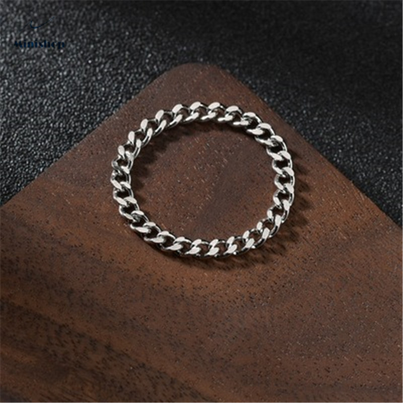 Women New Fashion Chain Ring INS Metal Folding Jewelry Birthday Gift Gold Soft No Faded Steel Ring