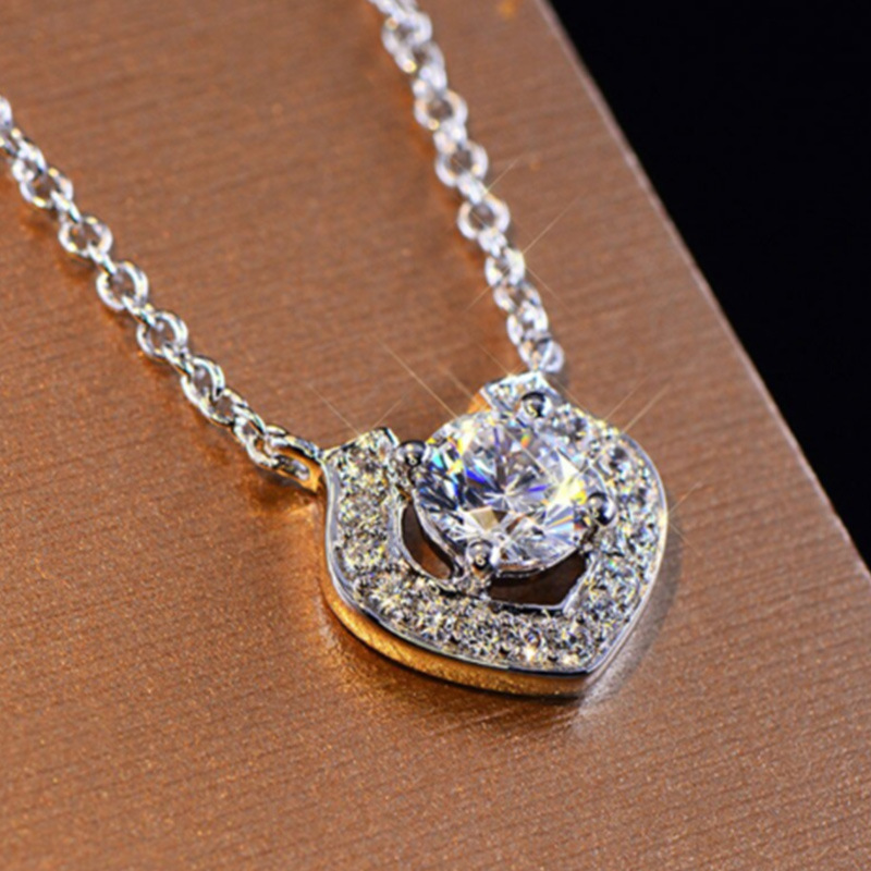 Lady New fashion Imitation Zicon Diamond Pendant Fashion Necklace Wedding Party Bride Accessories