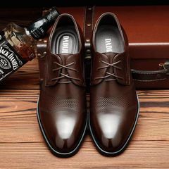 Sell men's shoes, men's leather shoes, soft soles men's wedding shoes. Brown 40 Hydrolysis resistant synthetic leather