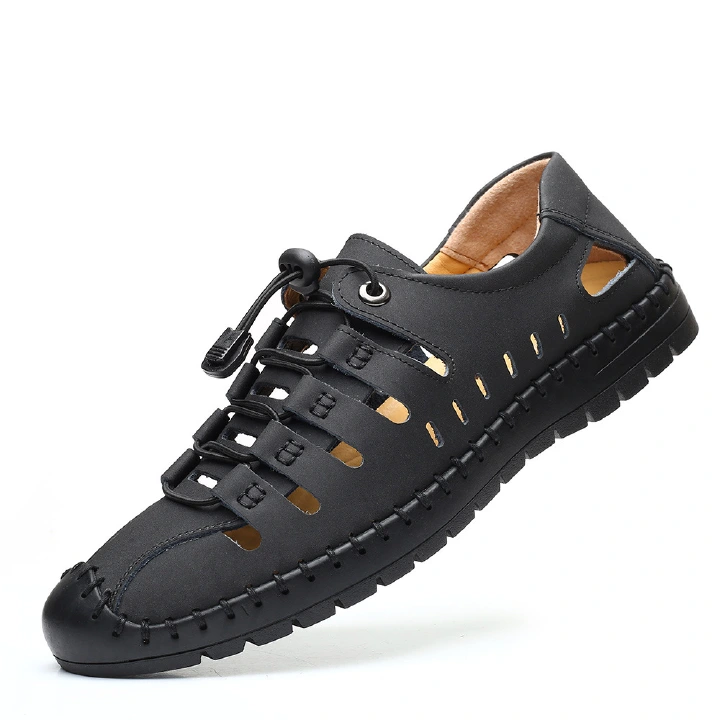 Men's sandals, oversized men's shoes, beach shoes, men's casual leather shoes, water shoes, driving shoes, breathable shoes, fashionable casual men's shoes.