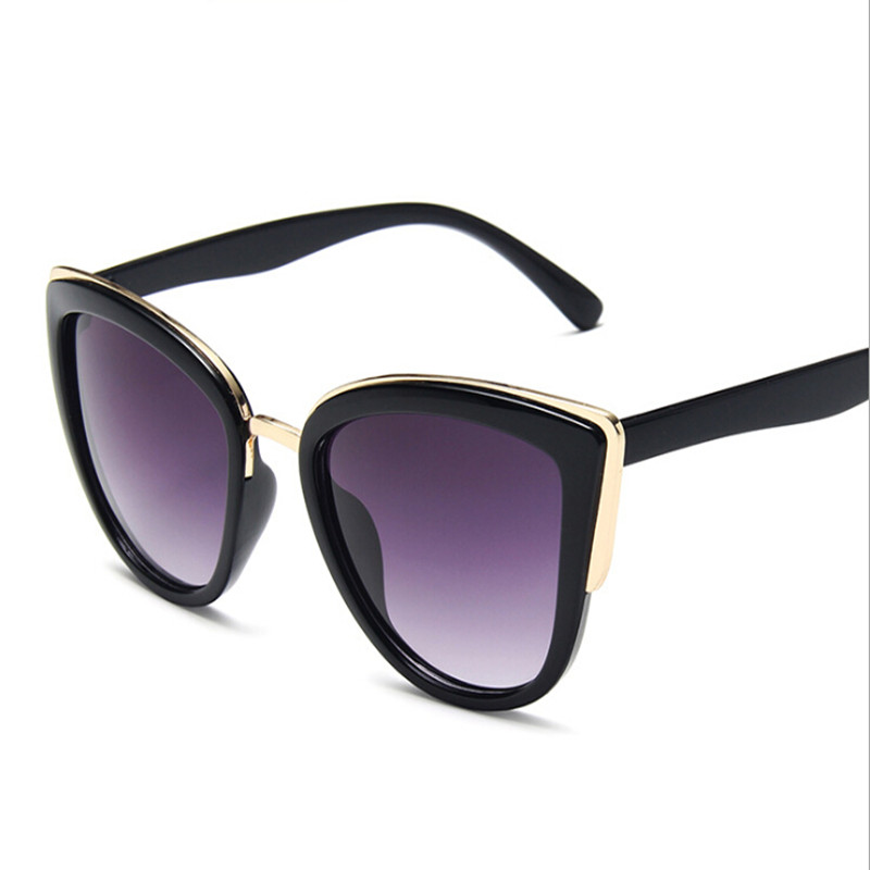 glasi za wanawake Women's Fashion Accessories  Sunglasses Cateye Sunglasses Girls Vintage Gradient Glasses Retro Cat eye Sun glasses Female Eyewear UV400(Leopard/Black/Khaki)