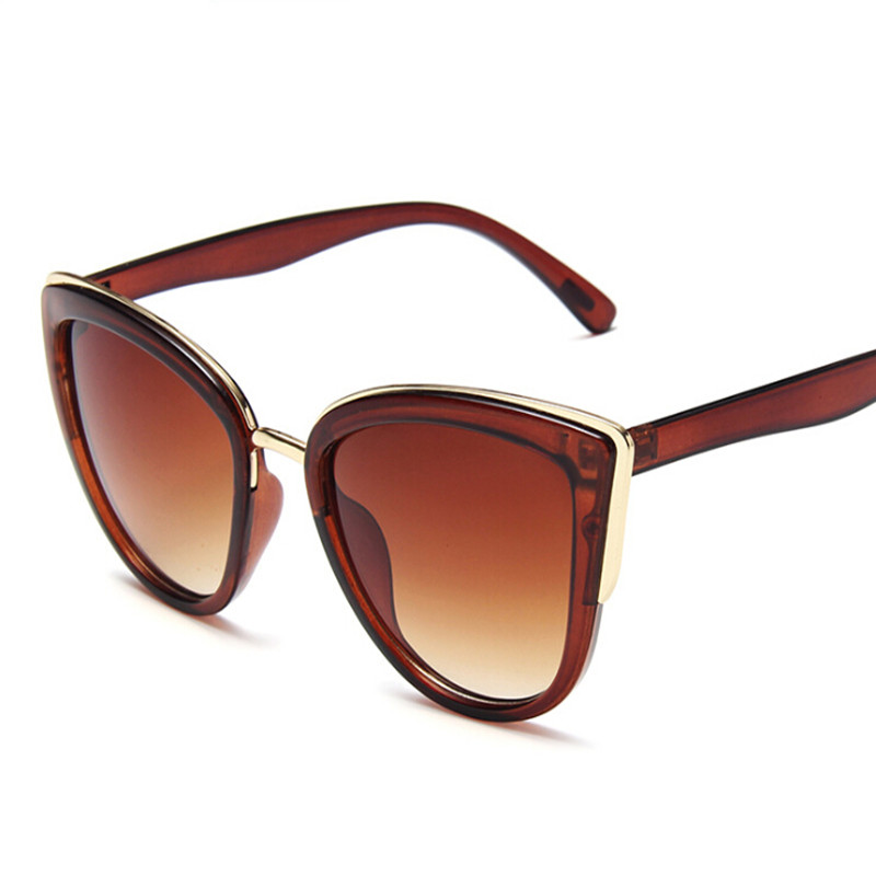 glasi za wanawake Women's Fashion Accessories  Sunglasses Cateye Sunglasses Girls Vintage Gradient Glasses Retro Cat eye Sun glasses Female Eyewear UV400(Leopard/Black/Khaki)