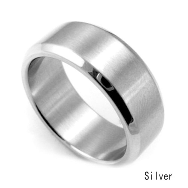 pete za wanawake Hot Stainless Steel Ring Band Titanium Silver Black Gold Men Size 8 to 11 Wedding Men's/Men Fashion Accessories Jewellery  Love Gifts (Gold/Silver/Black/Blue)+Free gift box