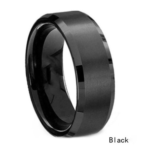 pete za wanawake Hot Stainless Steel Ring Band Titanium Silver Black Gold Men Size 8 to 11 Wedding Men's/Men Fashion Accessories Jewellery  Love Gifts (Gold/Silver/Black/Blue)+Free gift box
