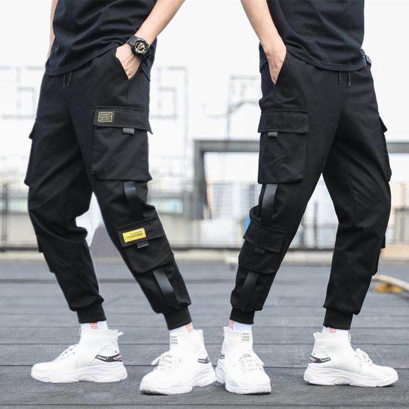 Bargains Fashion Trousers Long Pants Overalls Hip hop Multi-pocket Cargo Sweatpants Men&apos;s Clothes